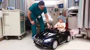 84K views · 182 reactions | Children at this California hospital can ride into the operating room in style — a sleek black Mercedes Benz convertible, to be exact.  Doctors Medical Center in Modesto started offering this kiddie car over gurneys to reduce anxiety in kids going into surgery without their parents. | SLO Tribune | Facebook