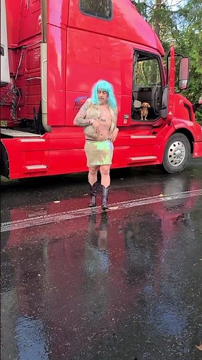 Truck stop lot Lizard