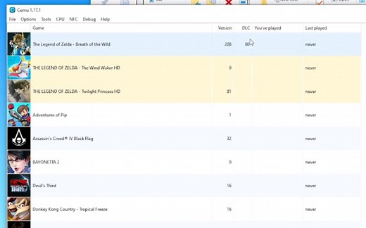 [搬运]WiiU模拟器Cemu 1.17.1设置指南