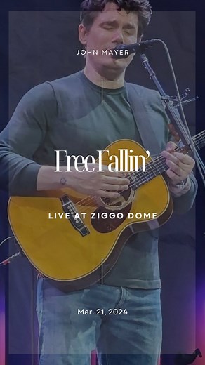 John Mayer Fan Account 🇺🇸 on Instagram: "‘Free Fallin’ - John Mayer, Solo Tour at Ziggo Dome 📍 Amsterdam, Netherlands (Mar. 21, 2024) 🎥 @aka.sybenray #JohnMayer @johnmayer #JohnMayerSoloTour #JohnMayerSoloTour #2024 #2024JMUSA #SoloTour2023JMUSA #AmsterdamJMUSA #Amsterdam #Netherlands #NetherlandsJMUSA #FreeFallinJMUSA"