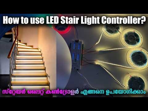 How to use LED Stair Controller? LED Stair Light Controller Review | Pixel LED | Kerala