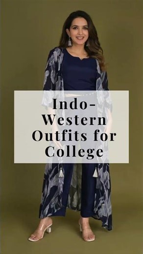 Indo Western Outfits for College Girls ❤️ Indian Wear #fashion #shorts #youtubeshorts #trending