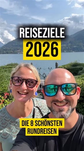 Reiseziele 2026 – Reiseinspiration 2026 Die 8 schönsten Rundreisen – jetzt speichern. 🇮🇹 Oberitalienische Seen Comer See, Lago Maggiore, Borromäische Inseln. Dazu ruhige Stops wie Lago d’Orta oder Iseo. Klassiker echte Geheimtipps. 🇲🇦 Marokkos Südosten Marrakesch → Atlas → Sahara. Aït-Ben-Haddou, Dades- & Todra-Schlucht, Wüstencamp, Oasen. Landschaft pur. 🇮🇹 Sizilien Ätna, Zingaro, San Vito Lo Capo. Palermo für Geschichte, Cefalù für Strand, Taormina für Ausblicke. Viel Abwechslung, kurze 