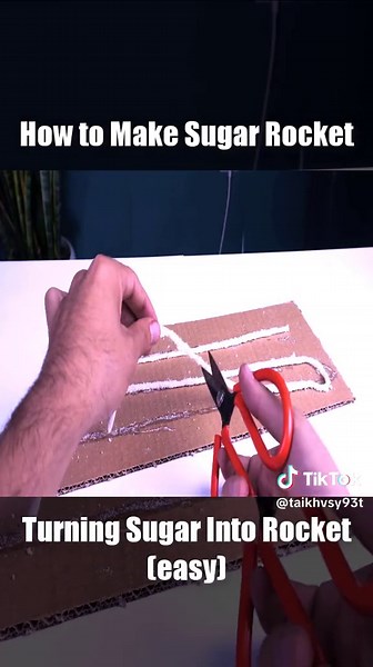 How to Make Sugar Rocket - turning sugar into rocket (easy) #sugarrocket #rockets #diy #rocketcandy #diyrocket #rocket