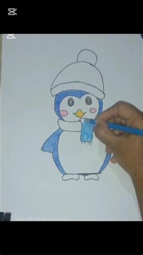 How to Draw a Cute Penguin (Step by Step) #drawingforkids#artshorts#easydrawing#art#drawing