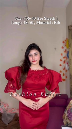 Red Fishcut Dress Available 😍✅ | Fashion Buffet