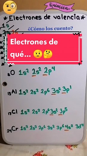 Aprende a identificar los electrones de valencia. #quimica#electronesd...