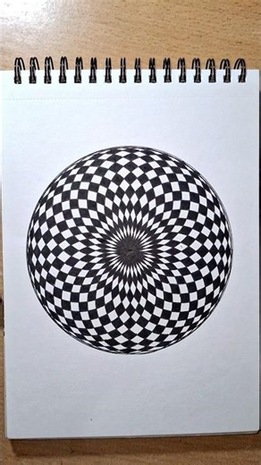 Hypnotic Circle Illusion Art 🌀 #Shorts