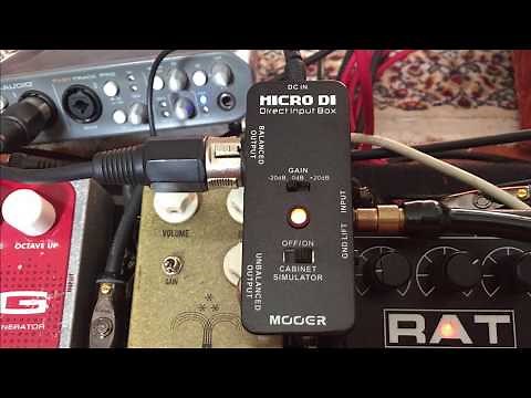 Mooer Micro DI with pedals (No Talk)