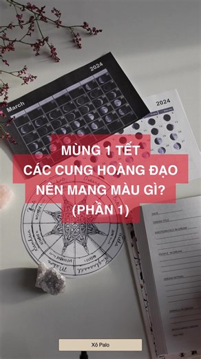 Mùng 1 Tết cung hoàng đạo nên mặc màu gì? 🧧 #nangluongtichcuc #xothomthanhtay #thanhtay #manifest #xongtayue #gotracxanh #cunghoangdao #mung1tet #zodiac #palosanto