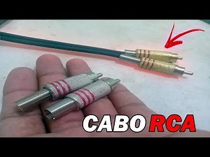 como fazer cabo RCA passo a passo !