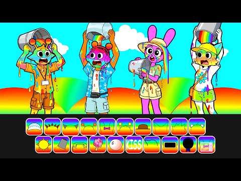 👻Paper DIY👻 Sprunki LOST All Their Colors and Turns Into RAINBOW?! | New MOD | DIY kertas buku 👻