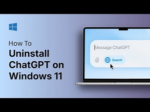 How to Uninstall ChatGPT on Windows 11