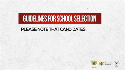 [Video] Guidelines on the selection of schools. #FreeShs #education #End | Ministry of Education GH