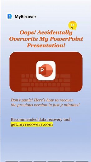 Accidentally Overwrote Your PPT? 🔥 Recover Previous Versions in Minutes! #datarecovery #powerpoint