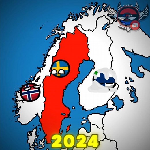 Sweden's History 🇸🇪☃️ | #countryballs #sweden #history #shorts