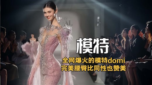 全网爆火模特domi完美腰臀比！女性也赞叹，T台高冷变笑场