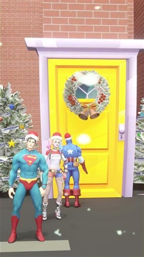 Merry Christmas Baby Superman Knocks On The Door To Find His Parents#shorts