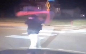 Cop Tries To Stop A Hellcat Going 140MPH With Stop Sticks & Fails Miserably!