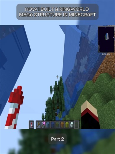 How I Built A RINGWORLD MEGA STRUCTURE In Minecraft #Minecraft #minecraftbuilding #minecraftchallenge