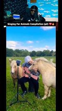 Singing For Animals Compilation pt2 ❤️ #singing #shorts