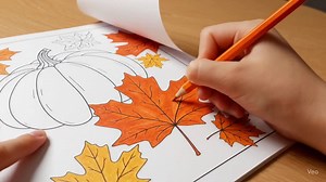 Fall Decor Coloring Book