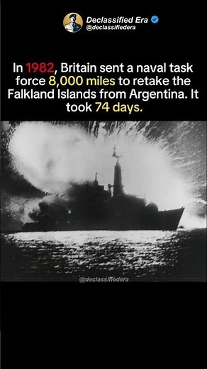 The 74-Day War: How Britain Took Back the Falkland Islands 🇬🇧⚓ #shorts