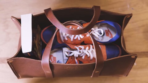 Handmade Buffalo Leather Tool Tote: Heavy Duty Storage Organizer - Etsy