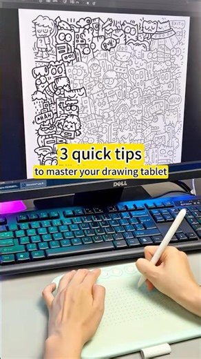 3 quick tips to get comfortable with your tablet 🎨 #digitalart #arttips
