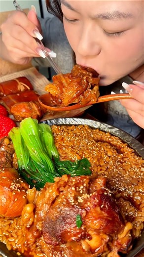 🔥SPICY KNUCKLE & HOT PORK BELLY CHALLENGE! 🌶️ #mukbang #asmr