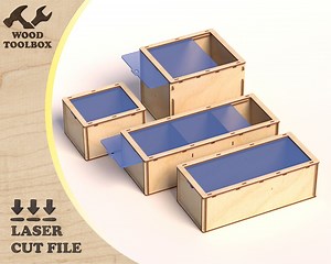 Sliding Lid Boxes - Laser Cut Files. Wooden Packing / SVG Pattern Wooden Box / DXF DIY Template / Vector Files / Organizers for Small Things - Etsy