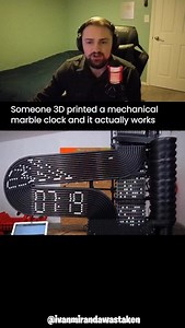 Insane 3D Printed Marble Clock! 😳🤯 | EvadEr