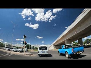 Gaborone - Driving on the A1 motorway - Botswana