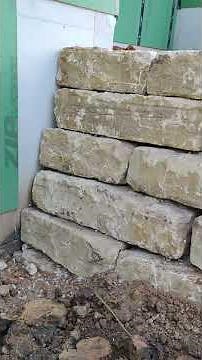 Building a Sturdy Limestone Retaining Wall