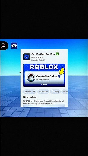 this game give you free verified badge in Roblox...😱#roblox#gaming