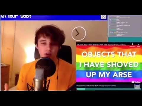 Wilbur Soot funny clip - oooh - objects i’ve shoved up my arse christmas edition