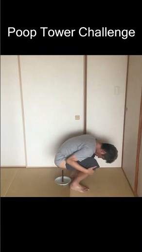 Poop Tower Challenge ~unbelievable ending~