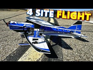3D Flat Foamy RC Biplane - E-flite 4-Site