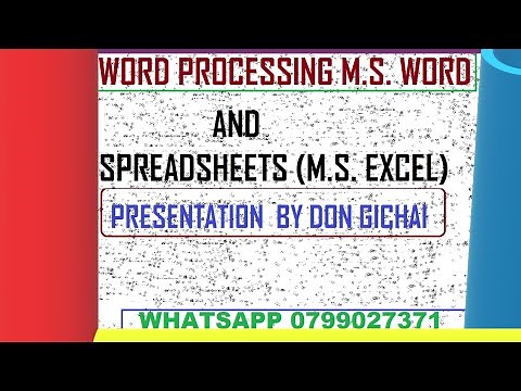 FINAL PREDICTION | KCSE 2025 COMPUTER STUDIES PAPER 2 (PRACTICAL) MICROSOFT EXCEL AND WORD #ksce2025