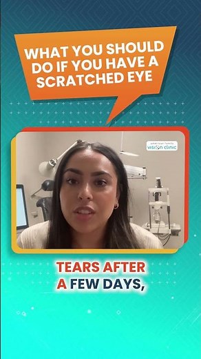 What you should do if you have a scratched eye?