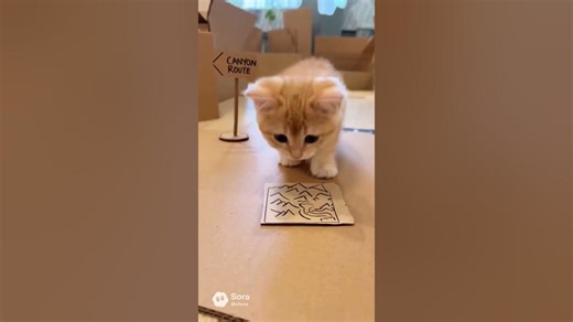 Cute Mitten's Indoor Adventure #cat #cute #kitten