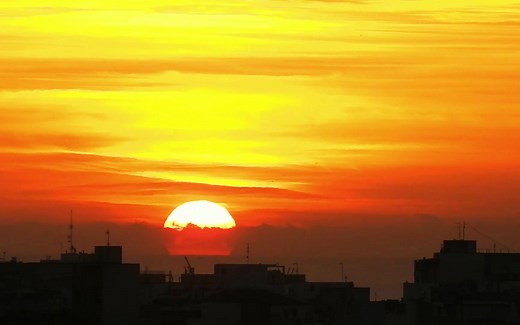 清晨日出视频素材