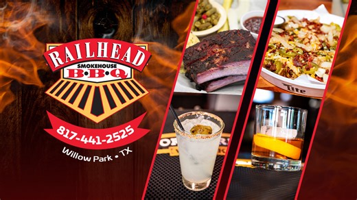 Famous slow smoked BBQ, cold drinks, and live music in a casual, fun atmosphere. | Railhead BBQ Willow Park, TX
