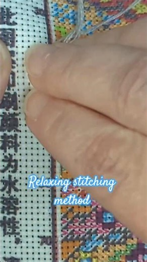 Come watch the full video ‪@Inhousecrafter‬ for some relaxing stitching.