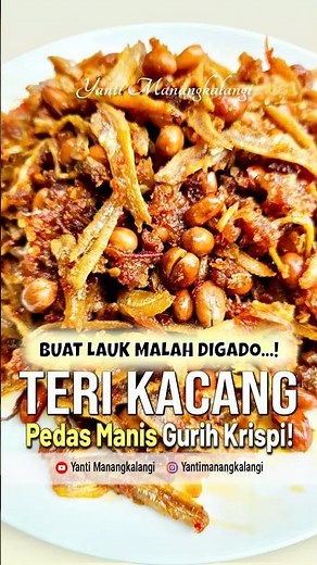 TERI KACANG PEDAS MANIS GURIH 🌶️😋 #TeriKacang #MasakSatSet #MasakanRumahan #SweetSpicyAnchovies