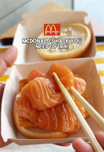 Creative McDonald's Hack: Sashimi Fillet O Fish Recipe
