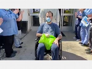 WATCH: Winchester Hospital 'Clap Out' 100th Coronavirus Discharge