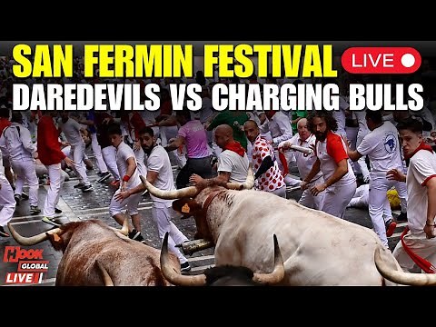 Pamplona's San Fermin Festival LIVE: Day 2 of Iconic Bull Run | Daredevils Vs Charging Bulls | Spain