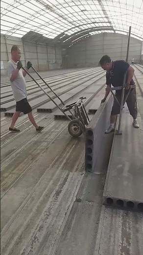 precast hollow core slab loading 🏗️ | heavy lifting process