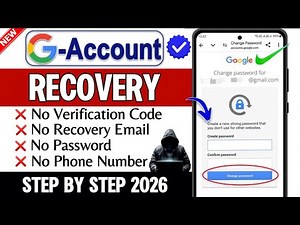 Recover Gmail Password without Recovery Email and Phone Number? 2026 || Gmail recovery without code